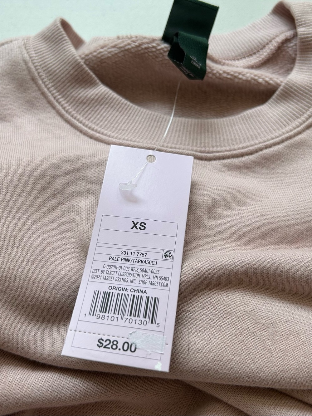 Wild Fable Sweatshirt XS Pale Pink Crewneck Pullover - Picture 6 of 11